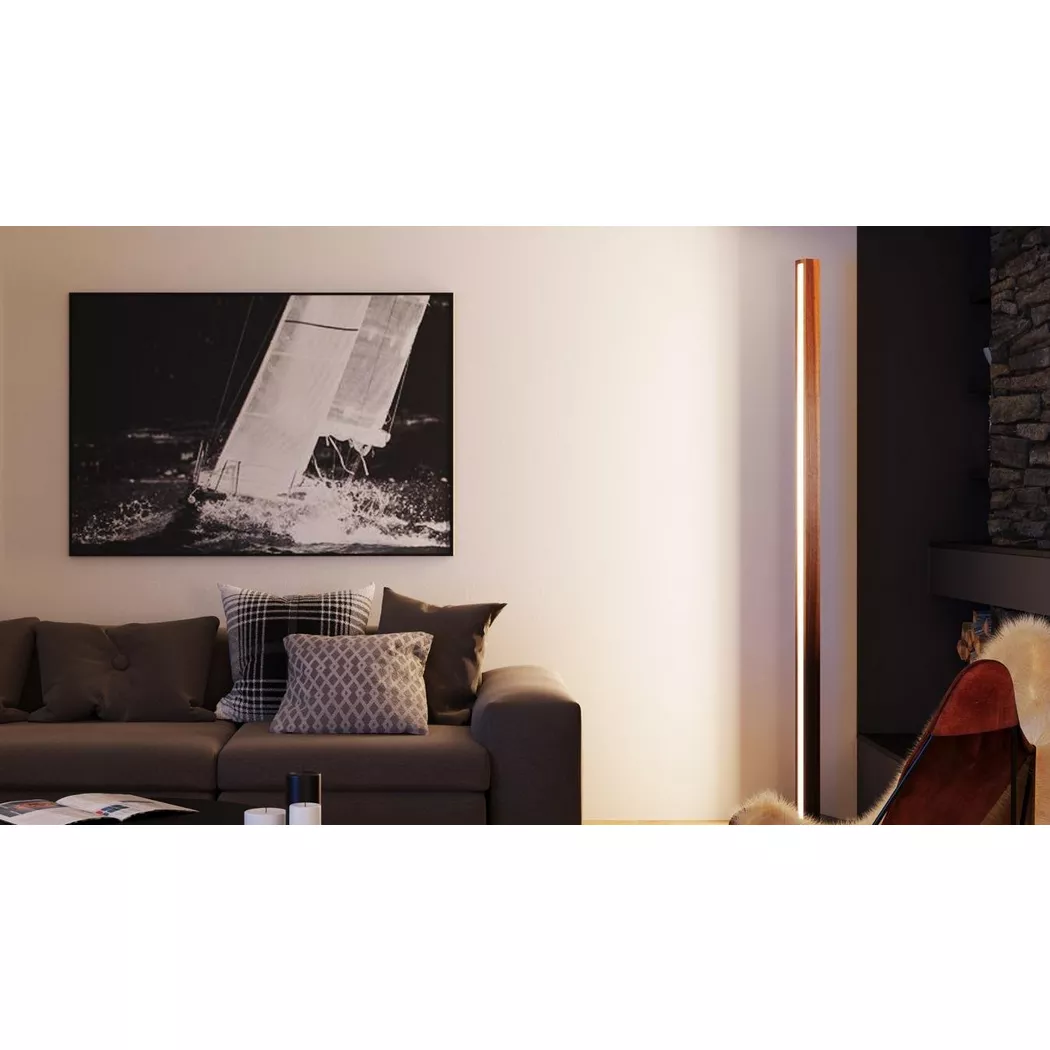 kln.swiss – Stehlampe Columna Nussbaum, 180cm, Nussbaum