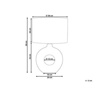 Beliani Lampada da tavolo en Ceramica Moderno VENTA  