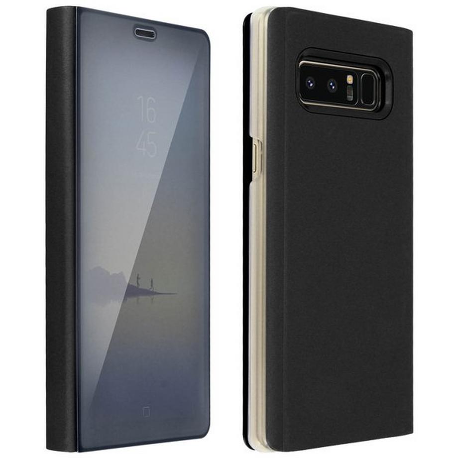 Avizar  Galaxy Note 8 Flip-Case Spiegel Schwarz 