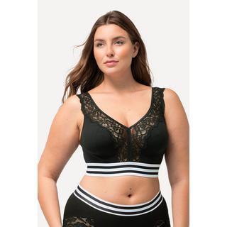 Ulla Popken  Bralette minimizer senza ferretto con pizzo 