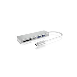 ICY Box  IB-HUB1413-CR USB 3.2 Gen 1 (3.1 Gen 1) Type-C Argento 