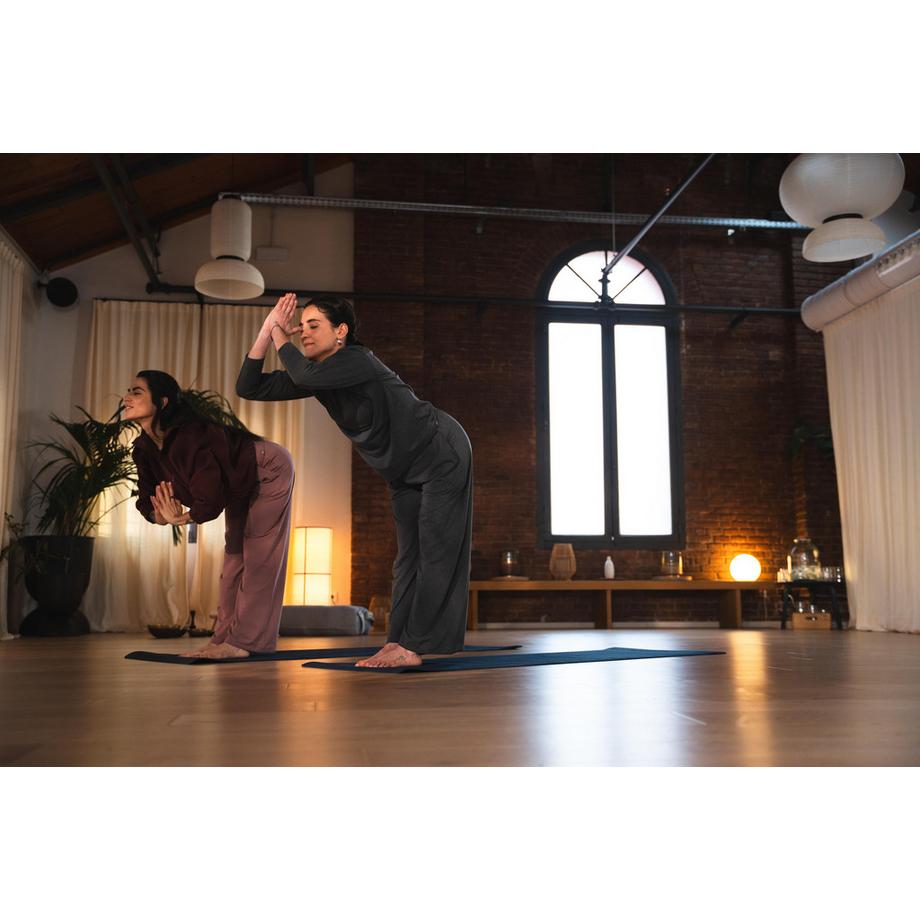 DOMYOS  Pantalon de yoga large et fluide femme, gris 