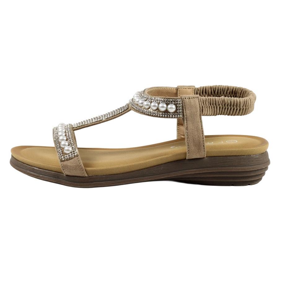 Lunar Tancy Perlgrau Sandalen  