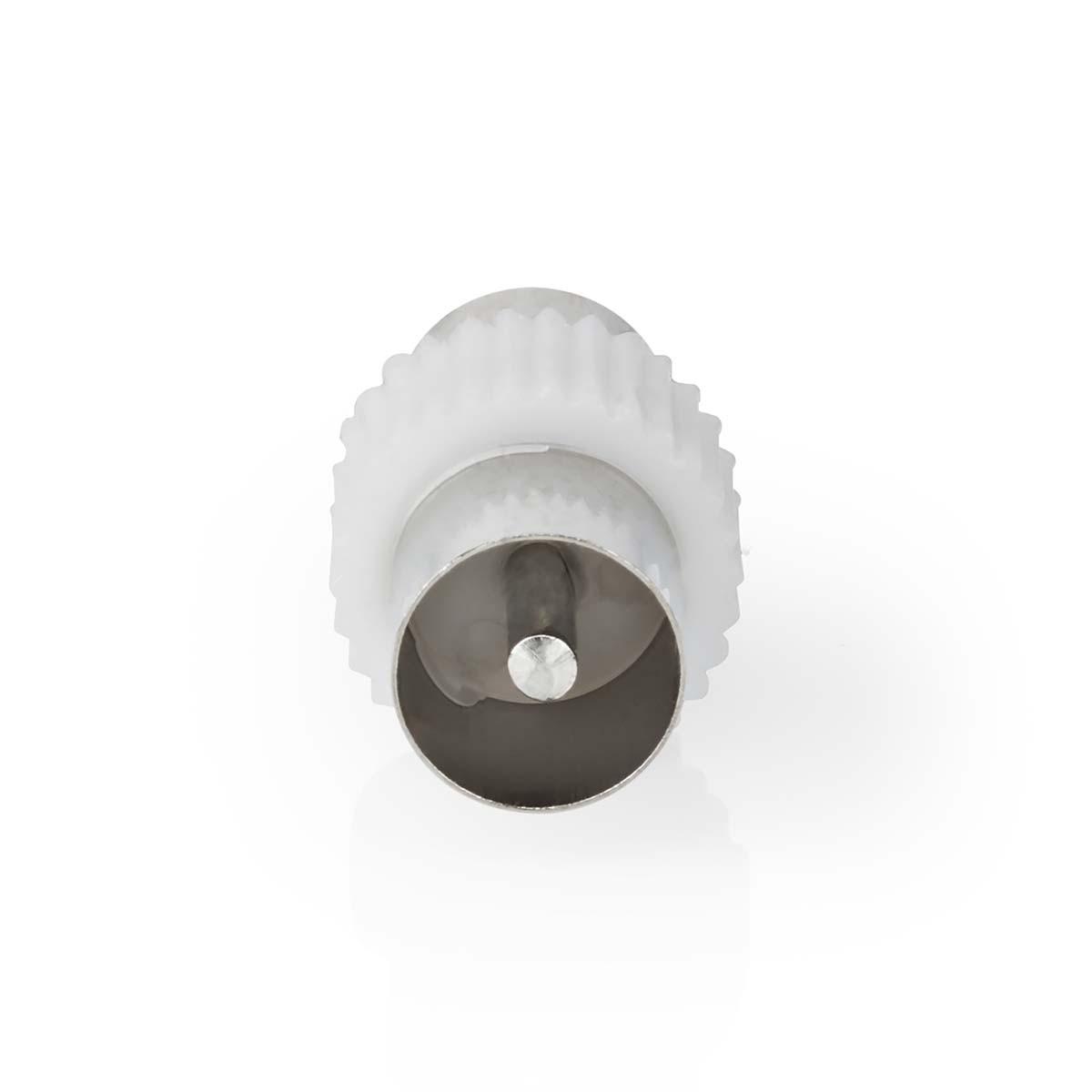 Nedis  Satelliten- & Antennenadapter | IEC (Koax) Hane | IEC (Koax) Hane | Nickel-Platten | 75 Ohm | Rak | Metall / Kunststoff | Vit | 1 st. | Schloss 