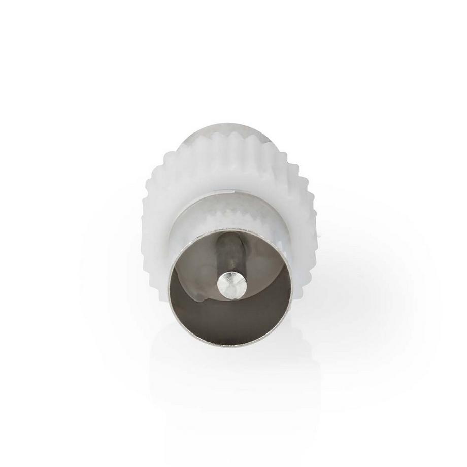 Nedis  Satelliten- & Antennenadapter | IEC (Koax) Hane | IEC (Koax) Hane | Nickel-Platten | 75 Ohm | Rak | Metall / Kunststoff | Vit | 1 st. | Schloss 