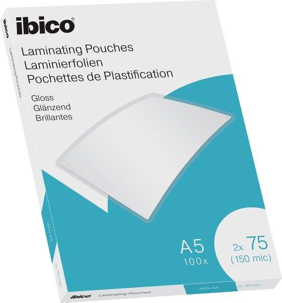 Image of Ibico IBICO Laminiertasche A5 627314 glanz, 75my 100 Stk - 100Stück
