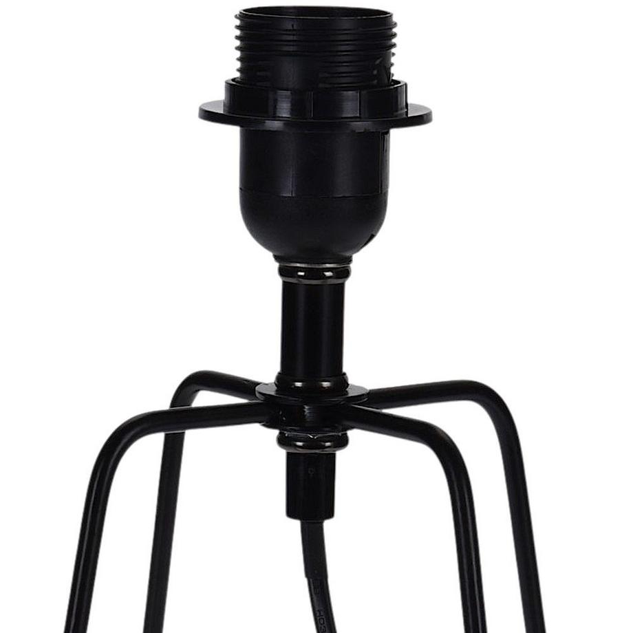 B2X  Lampe en métal noir pour table de chevet, commode, table, bureau. 