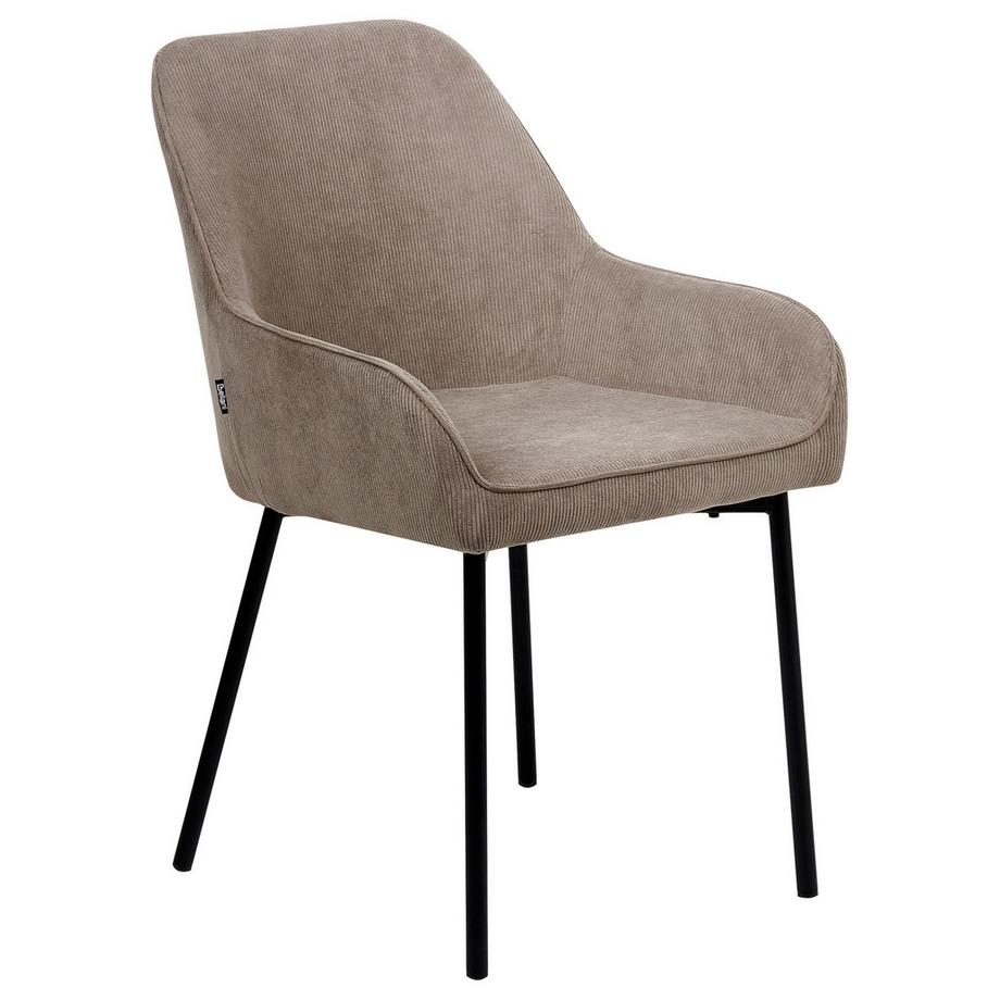 Beliani Esszimmerstuhl 2er Set aus Cord Glamourös LOVERNA  