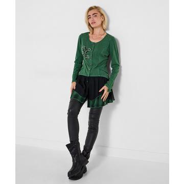 Tunique d’hiver brodée de fleurs