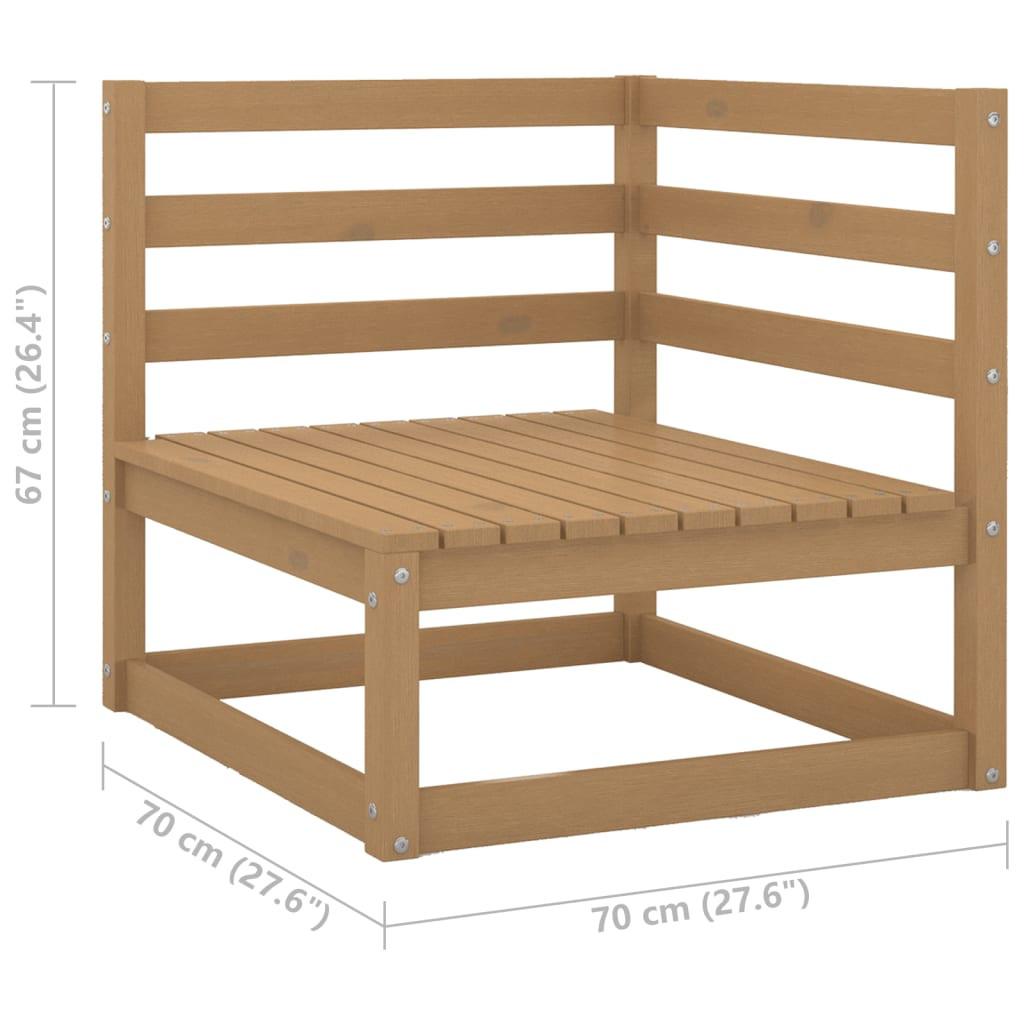 VidaXL Canapé d'angle bois  