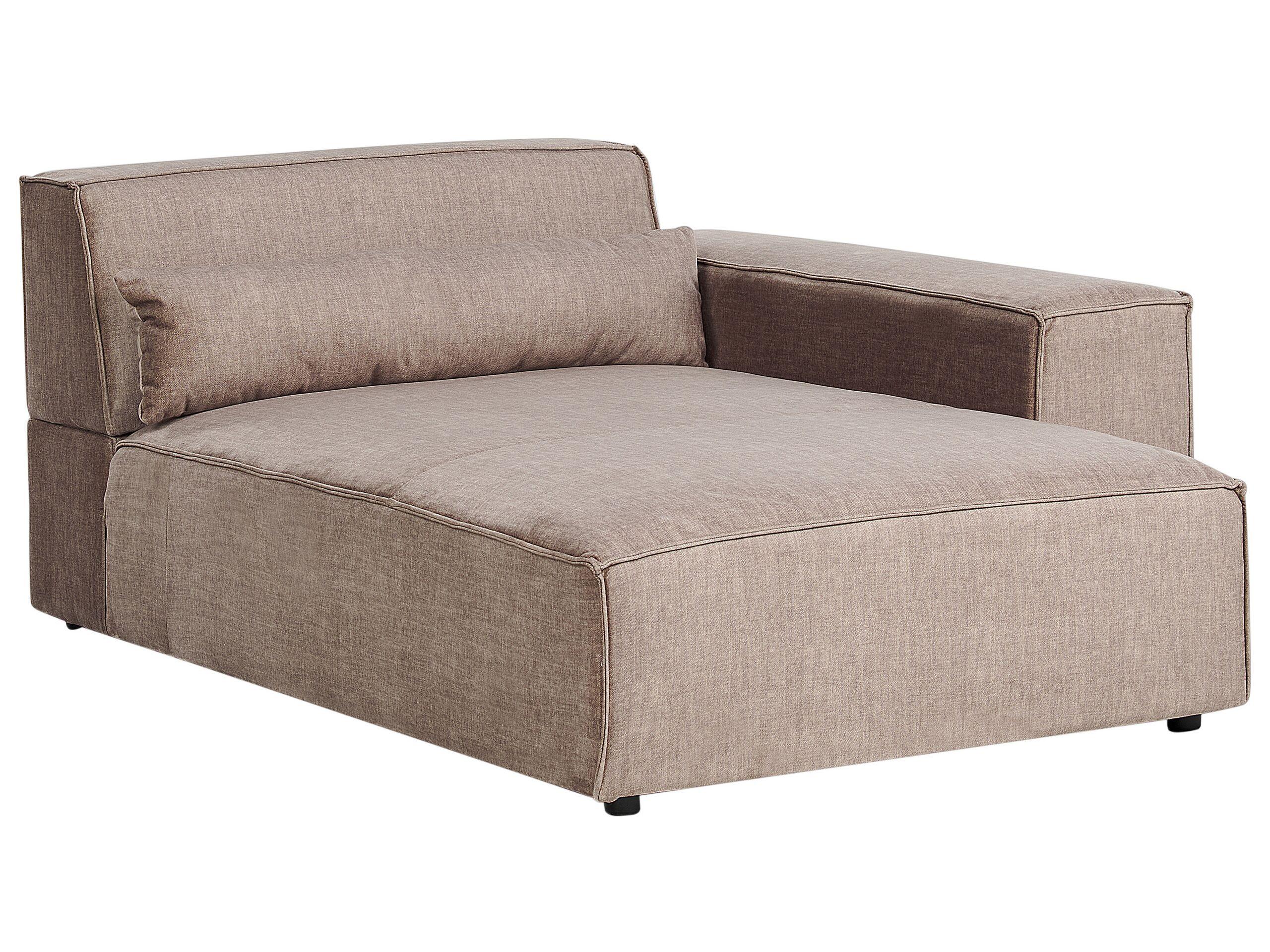 Beliani Linksseitige Chaiselounge aus Polyester Modern HELLNAR  