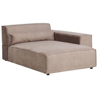 Beliani Linksseitige Chaiselounge aus Polyester Modern HELLNAR  