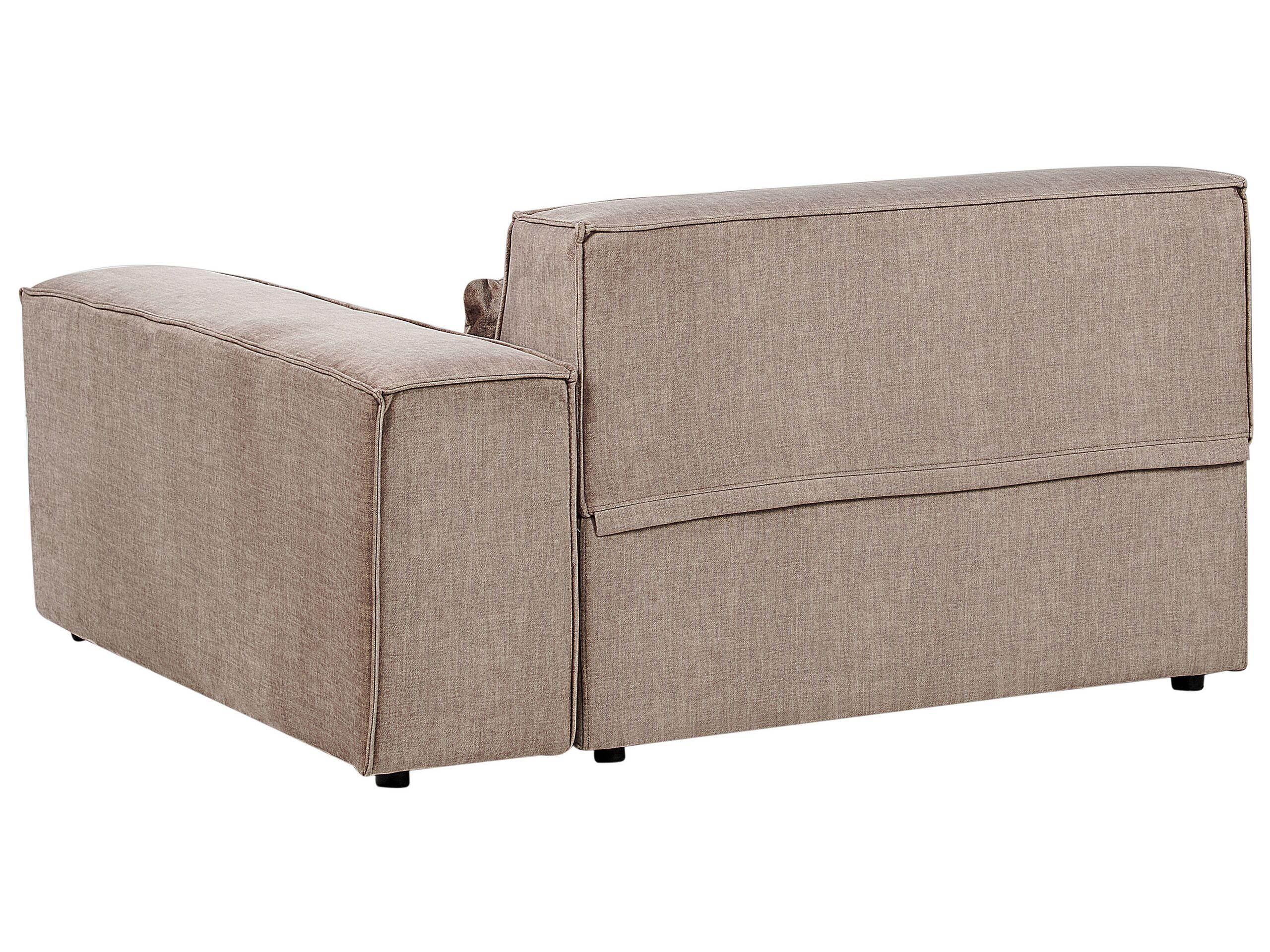 Beliani Linksseitige Chaiselounge aus Polyester Modern HELLNAR  