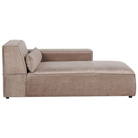 Beliani Linksseitige Chaiselounge aus Polyester Modern HELLNAR  