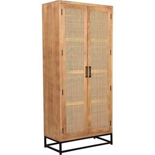 mutoni Schrank Cane Mangoholz natur  