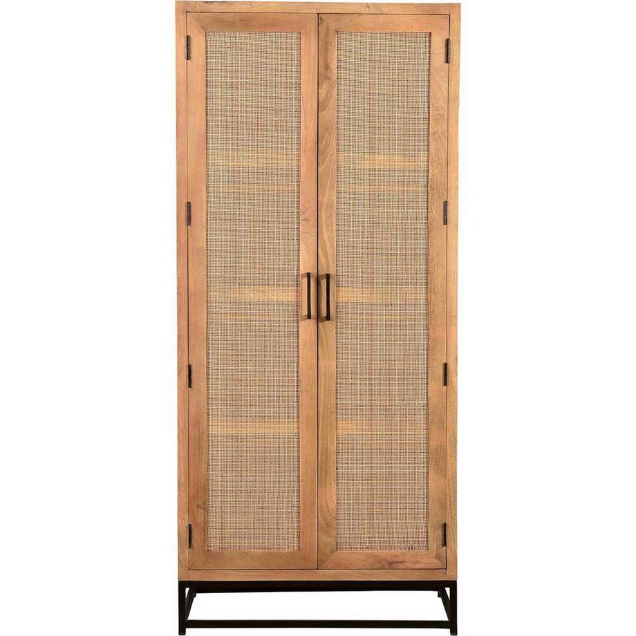mutoni Canne d'armoire bois de manguier naturel  