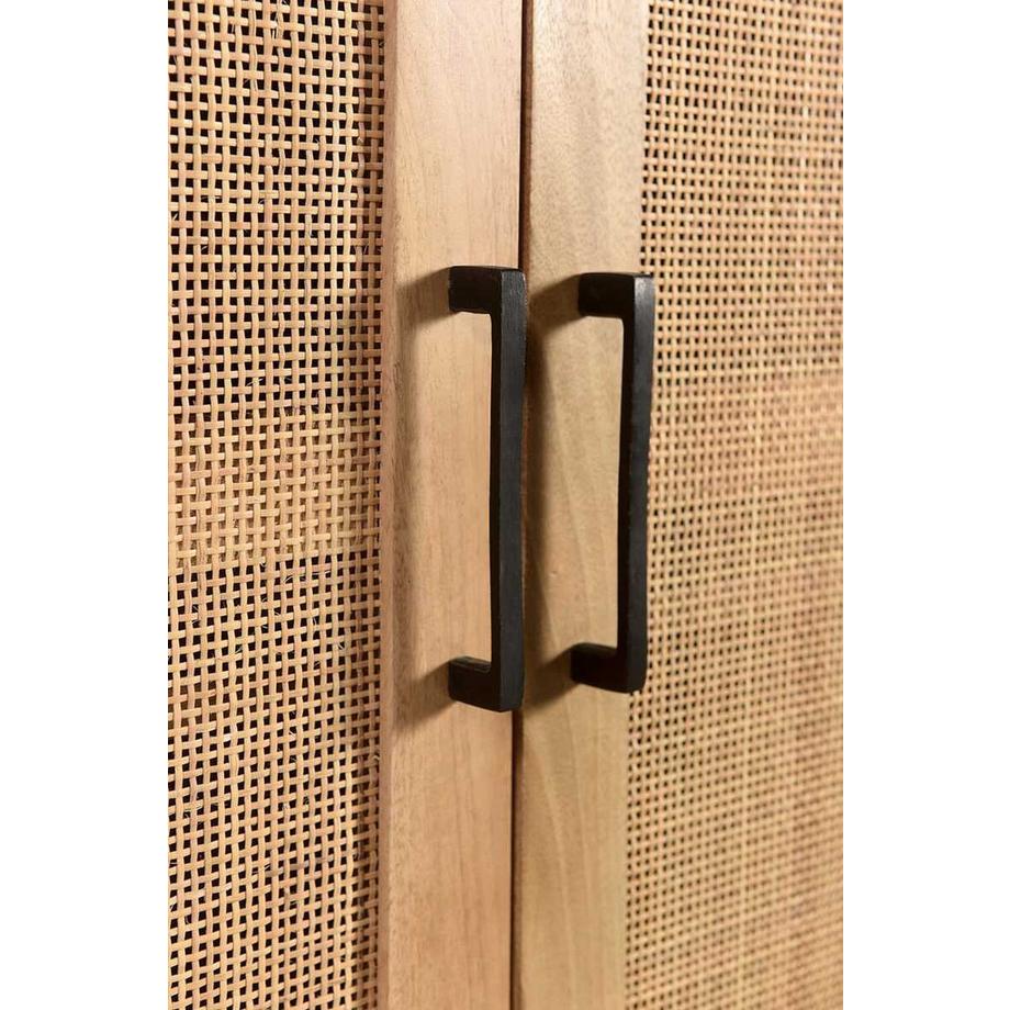 mutoni Canne d'armoire bois de manguier naturel  