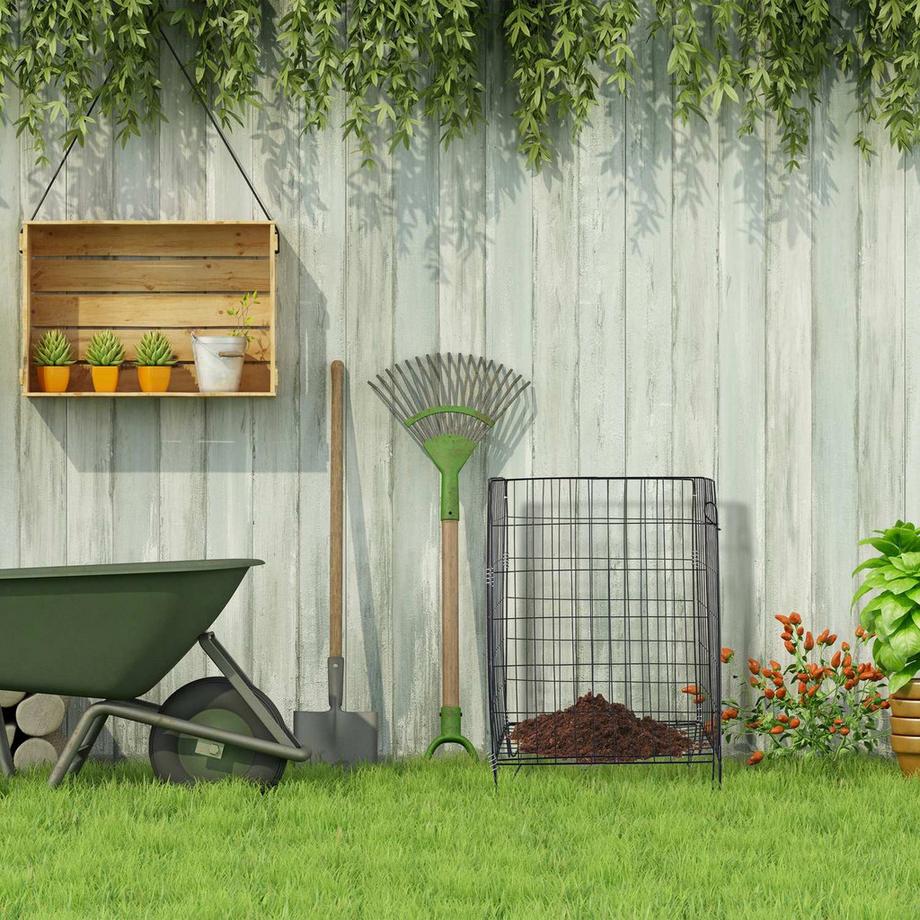 Northix Kompostbehälter aus Metallgitter  