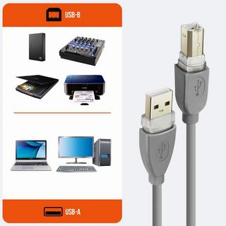 Avizar  USB 2.0 A/USB 2.0 B Kabel, 3m LinQ 