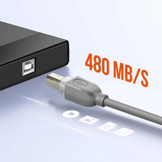 Avizar  Câble USB 2.0 A/USB 2.0 B, 3m LinQ 