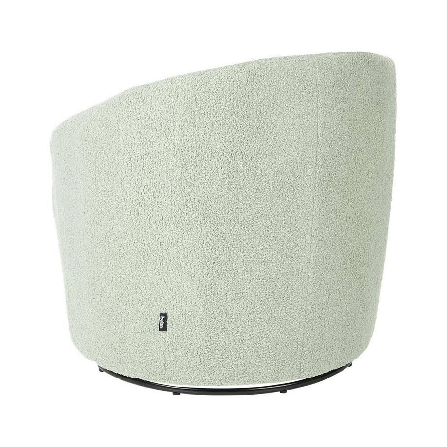 Beliani Fauteuil pivotant en Bouclé  DAVIK  