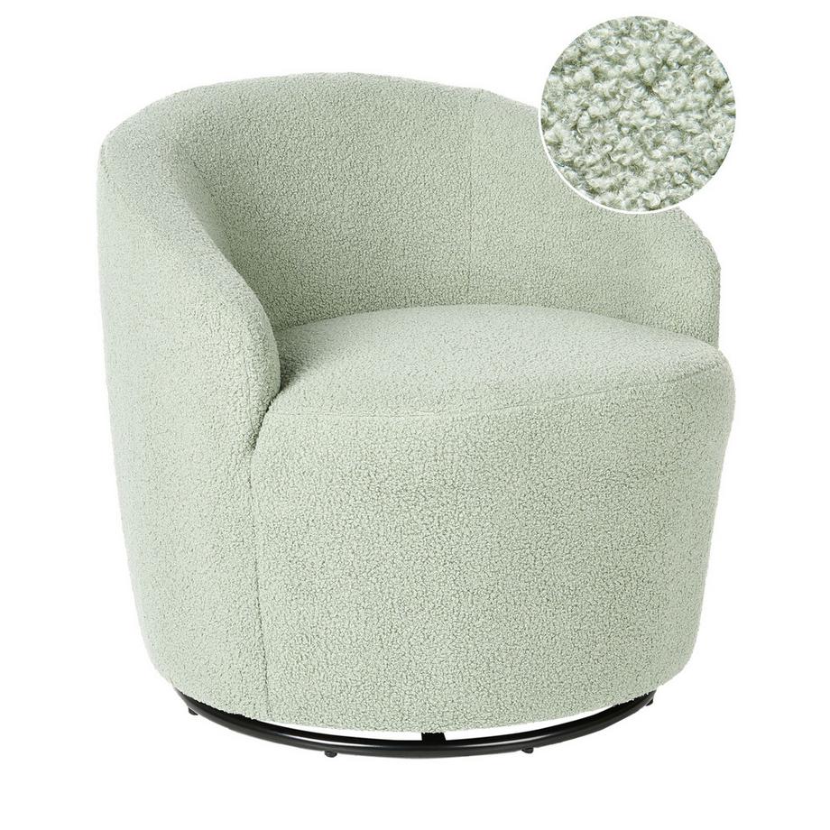 Fauteuil pivotant en Bouclé  DAVIK