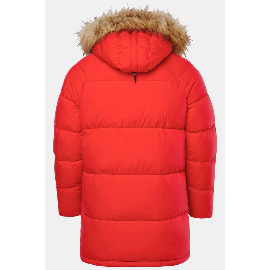 JP1880 Parka Matelassée Capuche Fourrure Synthétique Badges  