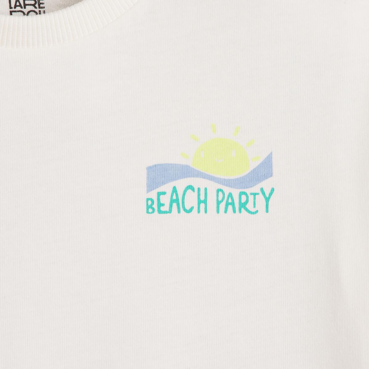 La Redoute Collections  T-Shirt mit Rundhals und Motiv hinten 