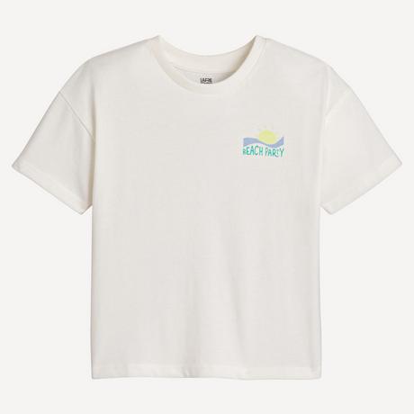 La Redoute Collections  T-Shirt mit Rundhals und Motiv hinten 