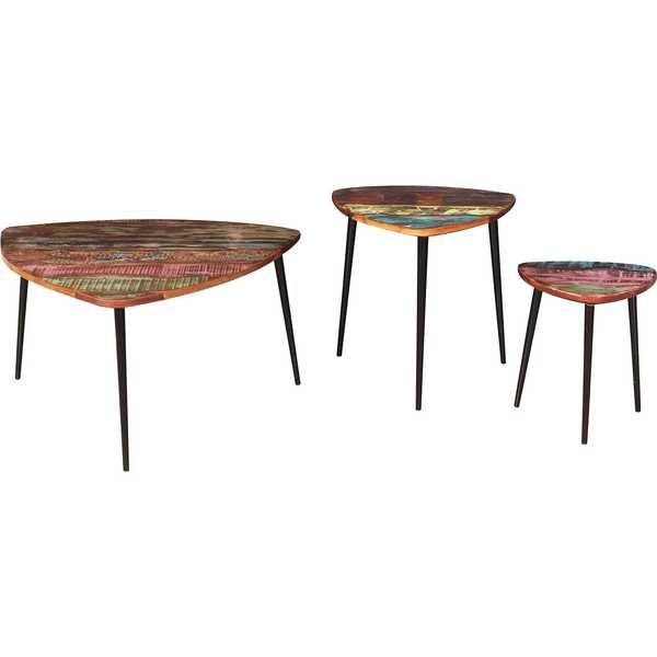 mutoni Table basse River multicolore 40x37  