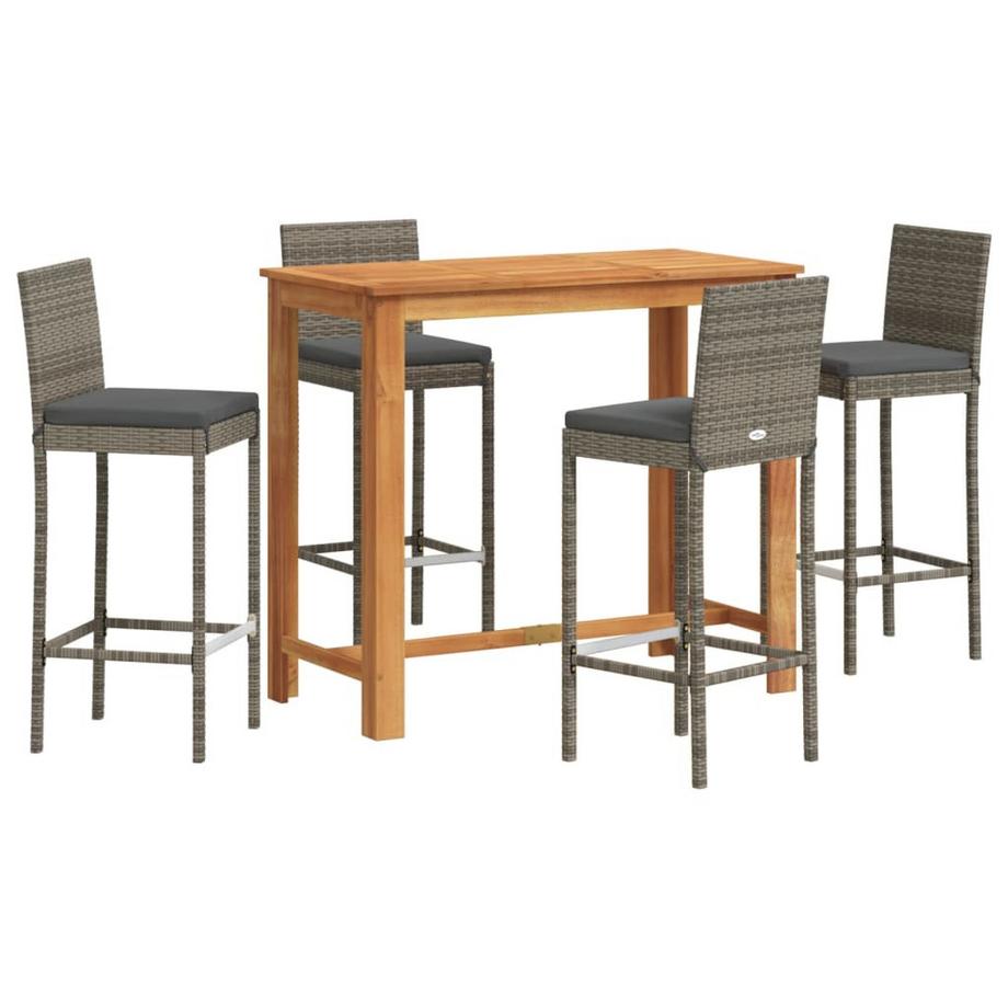 set da bar per giardino Polirattan