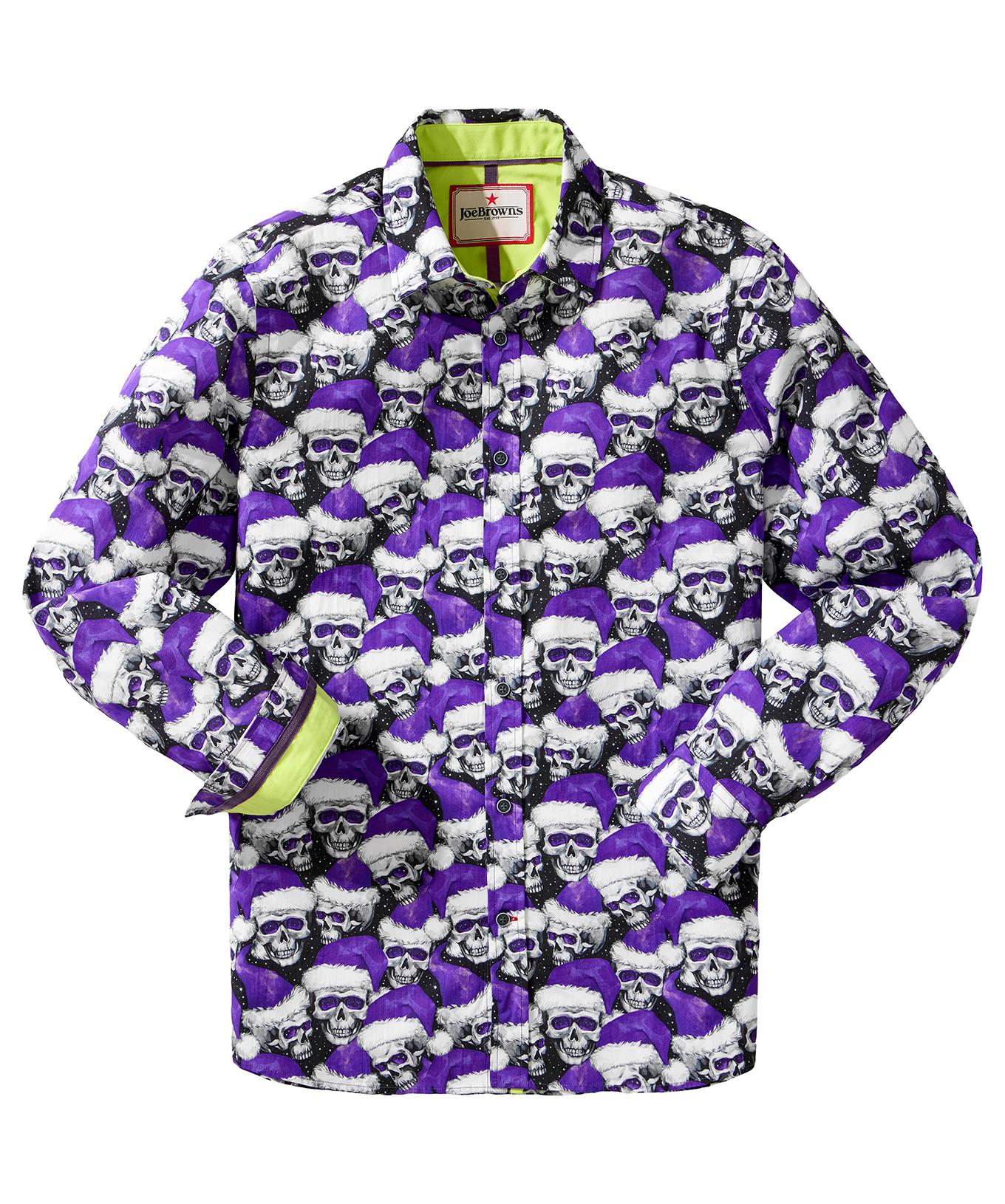 Joe Browns Camicia Motivo Teschio Natalizio  