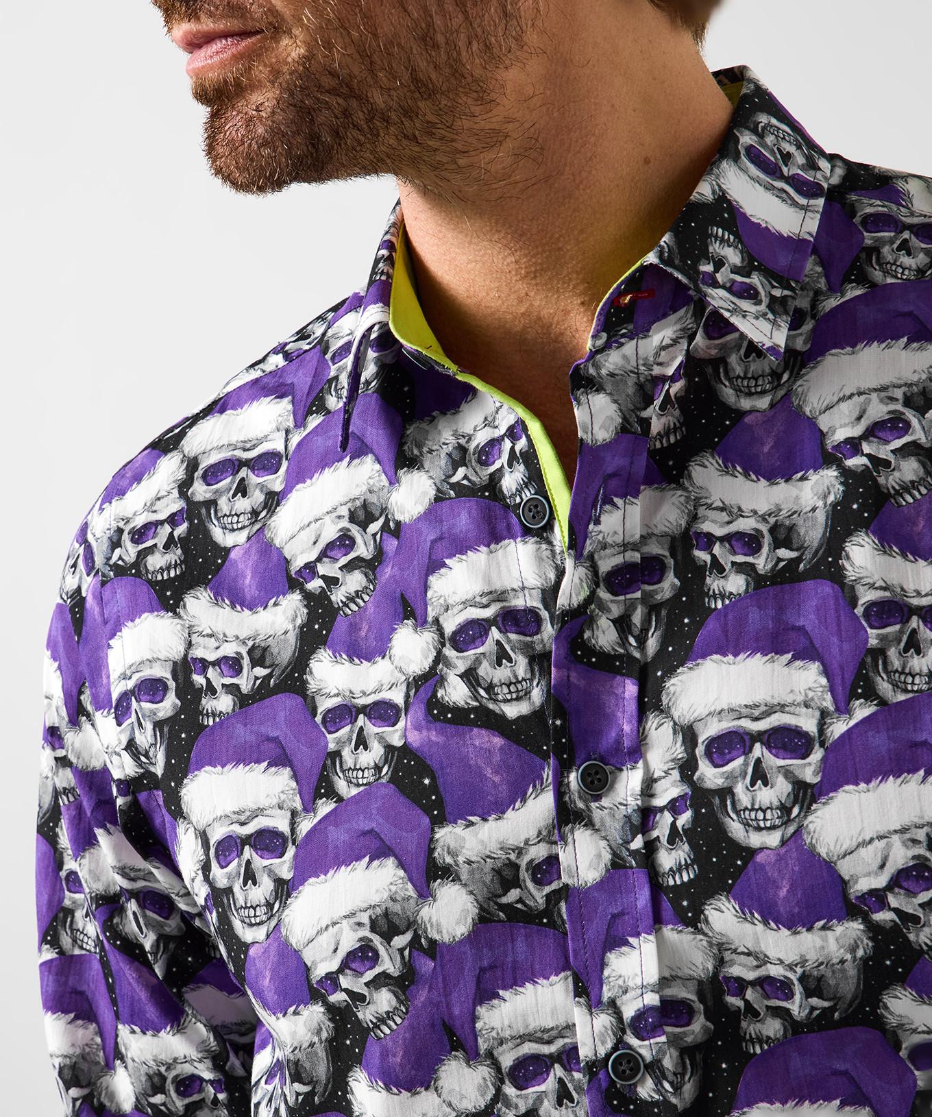 Joe Browns Camicia Motivo Teschio Natalizio  