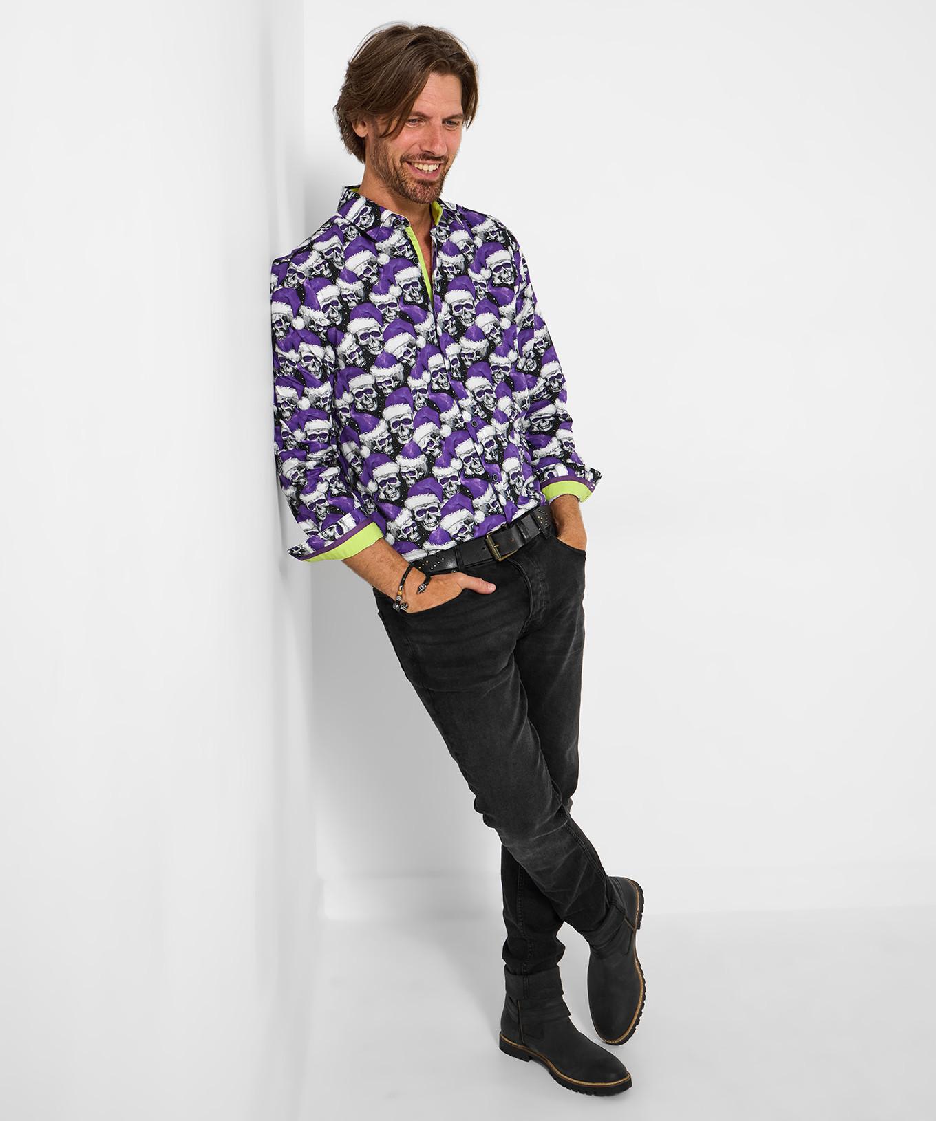 Joe Browns Camicia Motivo Teschio Natalizio  