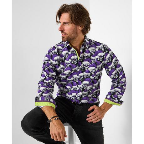 Joe Browns Camicia Motivo Teschio Natalizio  