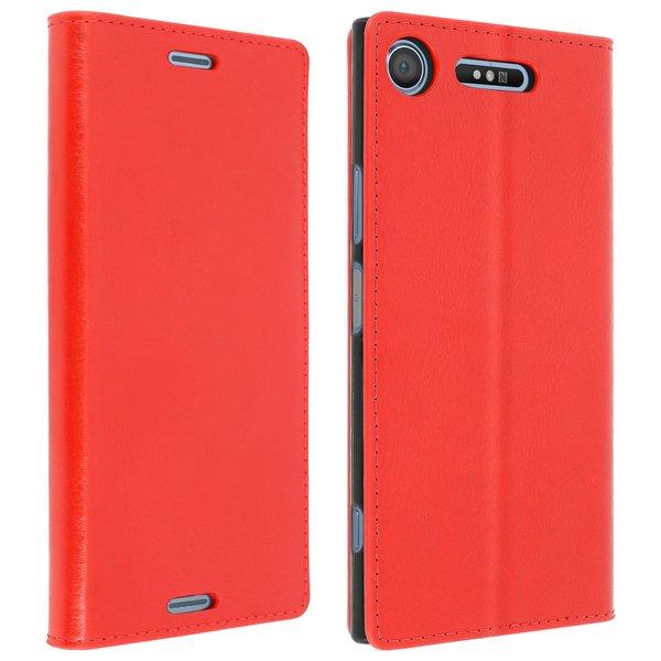 Avizar  Sony Xperia XZ1 Flip-Case aus Echtleder 