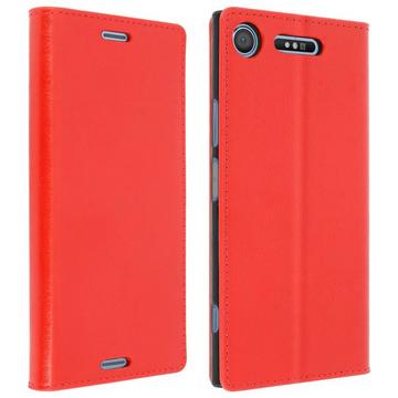 Sony Xperia XZ1 Flip-Case aus Echtleder