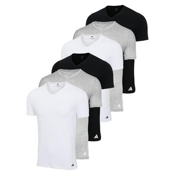 T-Shirt  6er Pack Figurbetont-V-Neck Shirt, Active Core Cotton 6PK