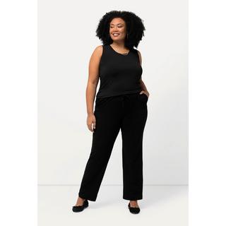 Ulla Popken  Pantalon en jersey avec jambes droites et poches, jusqu'à la taille 68/70 