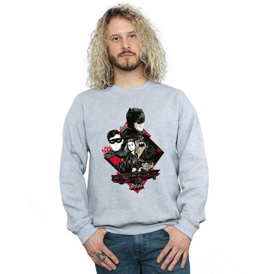 DC COMICS Batman Diamond Collage Sweatshirt  