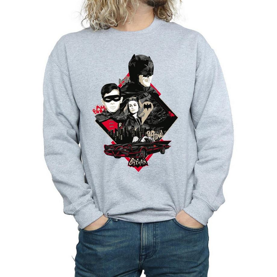 DC COMICS Batman Diamond Collage Sweatshirt  