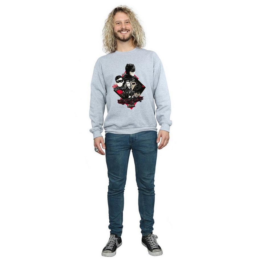 DC COMICS Batman Diamond Collage Sweatshirt  