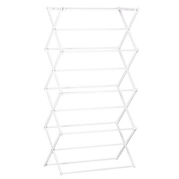 Stendibiancheria Pieghevole 8 Livelli Stendibiancheria A Torre Metallo Plastica Bianco 74X35X144 Cm