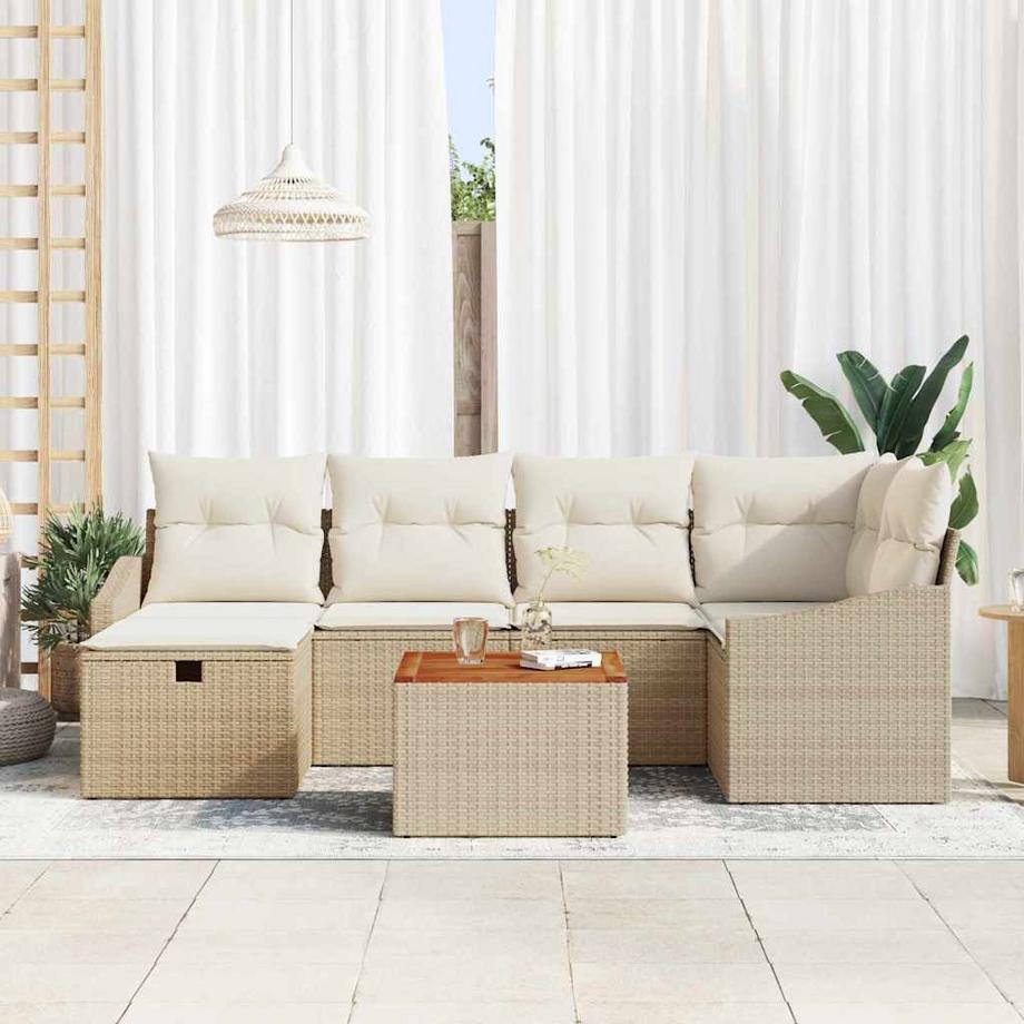 VidaXL Ensemble de canapés d'extérieur poly rattan  