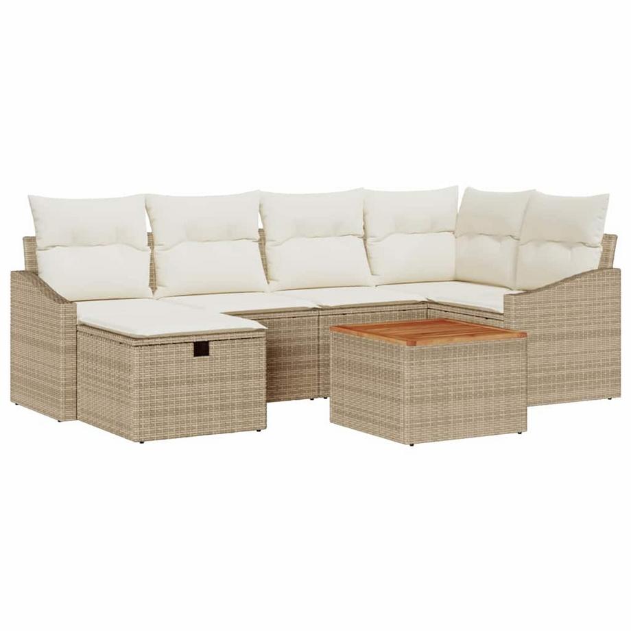 Ensemble de canapés d'extérieur poly rattan