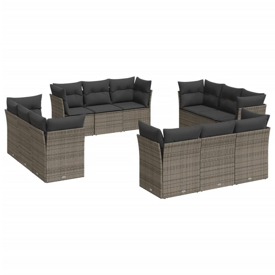 set divano da giardino Polirattan