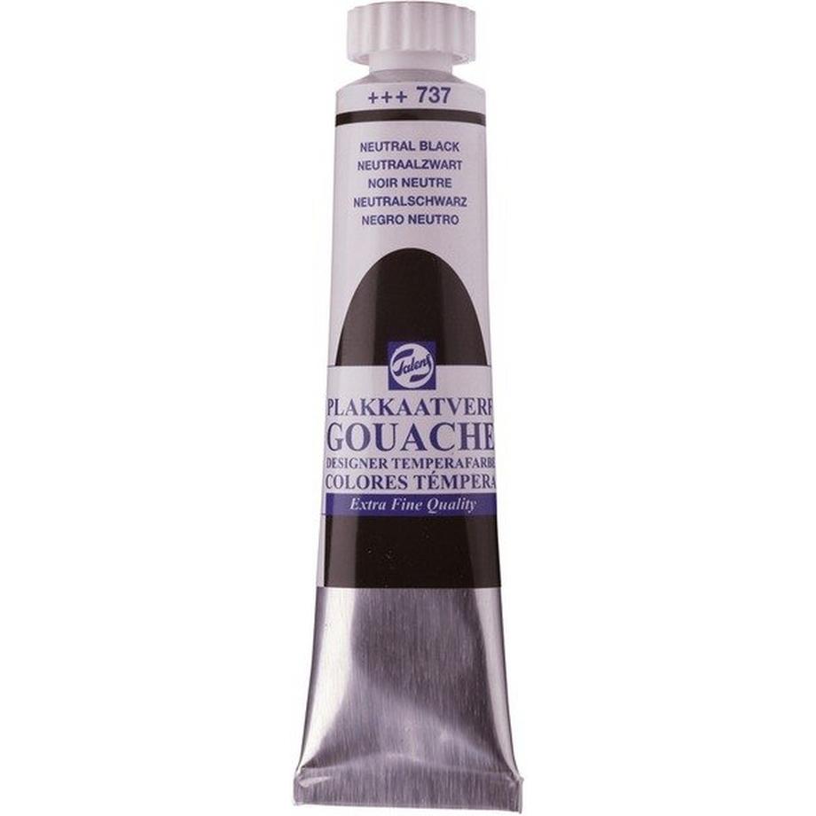Talens TALENS Plakatfarbe 20ml 08047372 neutral schwarz  