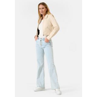 RICANO  cropped  Lederjacke mit Hemdkragen 