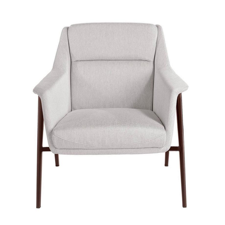 ANGEL CERDA Fauteuil en tissu blanc  