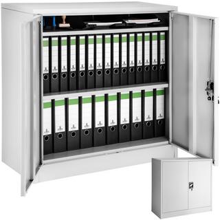 Tectake Armoire métallique à dossiers 3 étagères 90x40x90cm  